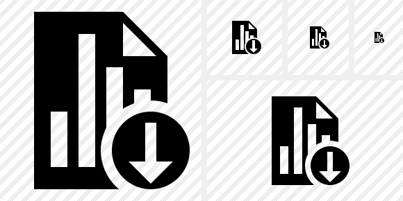 Icône Document Chart Download