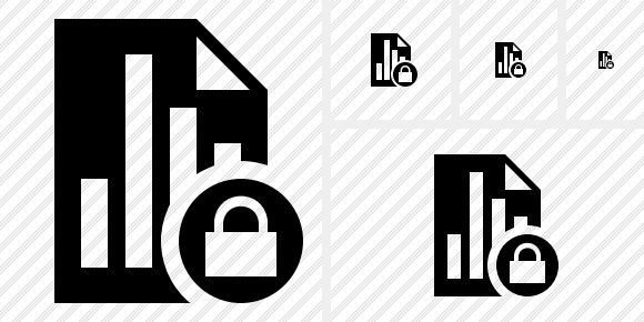 Icono Document Chart Lock