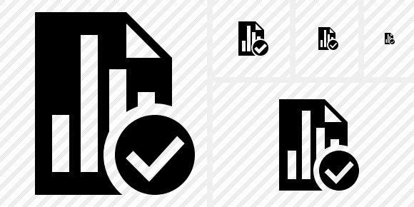 Icono Document Chart Ok