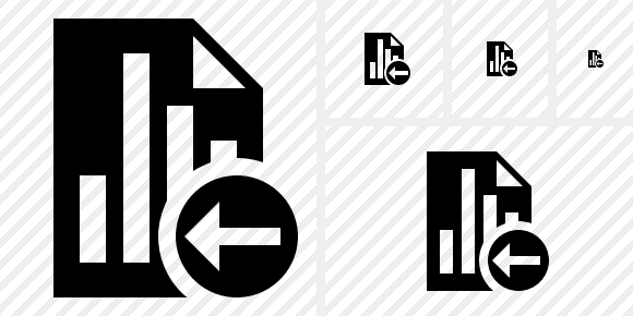 Icona Document Chart Indietro