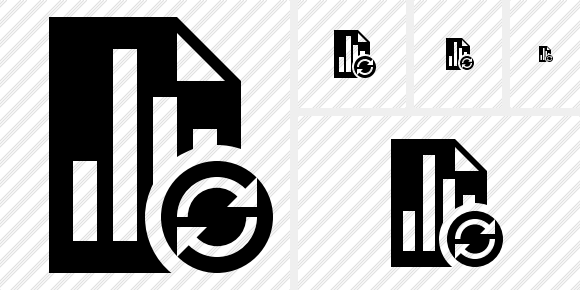 Document Chart Refresh Symbol