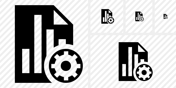 Icono Document Chart Settings