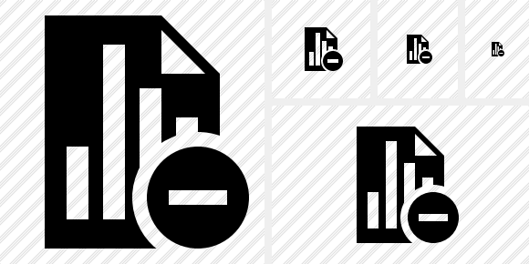 Document Chart Stop Symbol