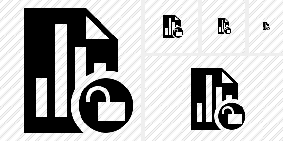 Icona Document Chart Sblocco