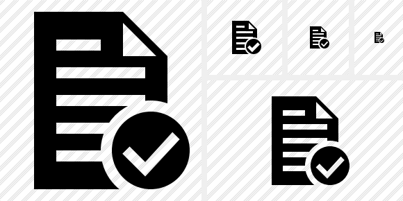 Document Ok Icon Document Ok Icon