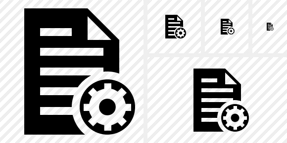 Document Settings Symbol