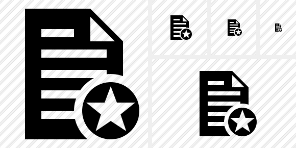 Icono Document Star