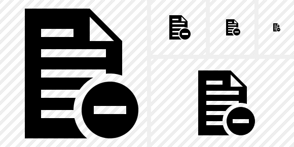 Document Stop Icon Document Stop Icon
