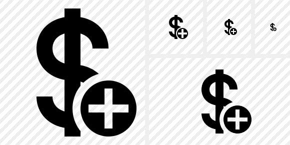 Icona Dollaro Aggiungi Icona Dollaro Aggiungi