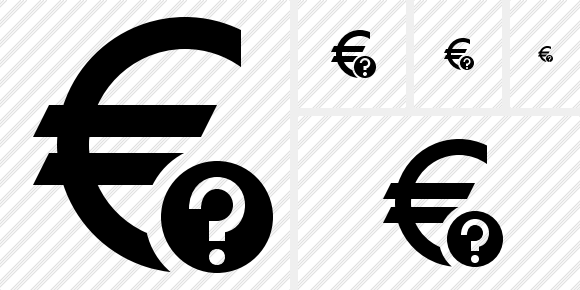 Icona Euro Aiuto Icona Euro Aiuto