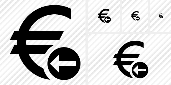 Icona Euro Indietro Icona Euro Indietro