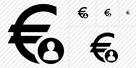 Icona Euro Utente Icona Euro Utente