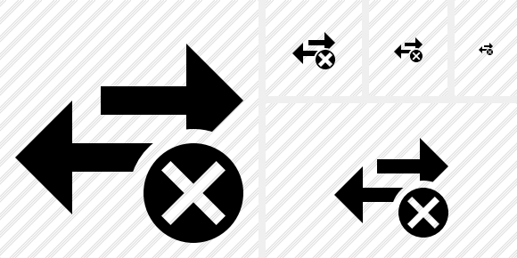 Exchange Horizontal Cancel Icon