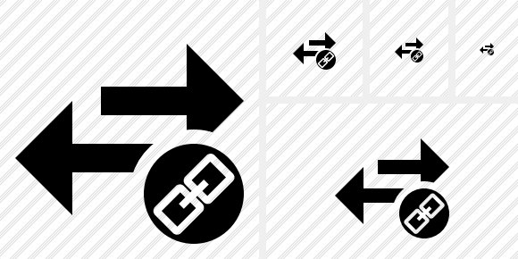 Exchange Horizontal Link Symbol