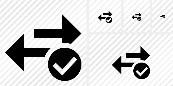 Exchange Horizontal Ok Icon Exchange Horizontal Ok Icon