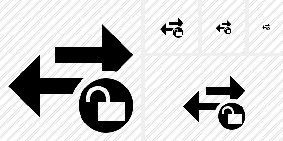 Exchange Horizontal Unlock Icon Exchange Horizontal Unlock Icon