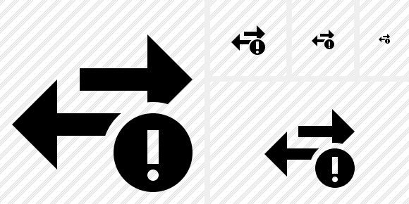 Exchange Horizontal Warning Icon Exchange Horizontal Warning Icon