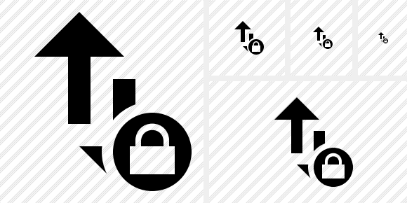Exchange Vertical Lock Symbol