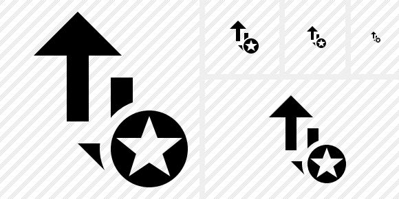 Exchange Vertical Star Icon Exchange Vertical Star Icon
