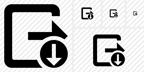 Exit Download Symbol