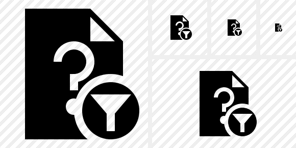 Icono File Help Filter