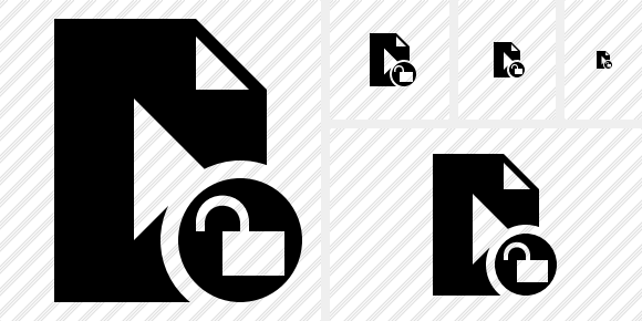 File Movie Unlock Icon File Movie Unlock Icon