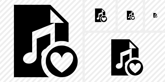 File Music Favorites Icon File Music Favorites Icon