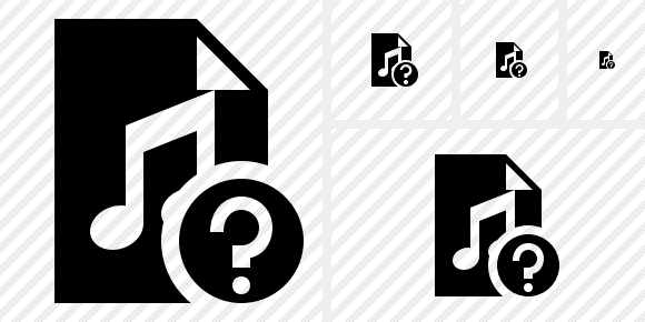 File Music Help Icon File Music Help Icon