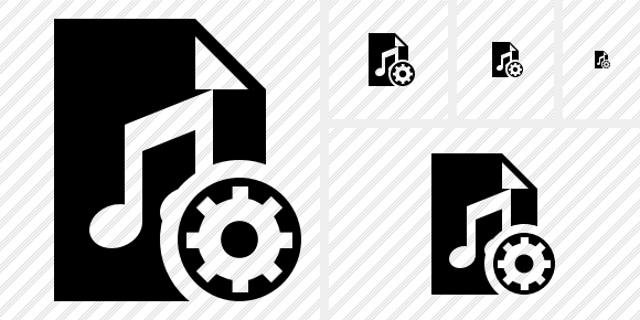 File Music Settings Icon File Music Settings Icon