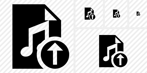 File Music Upload Icon File Music Upload Icon