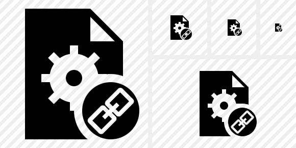 Icona File Settings Collegamento Icona File Settings Collegamento