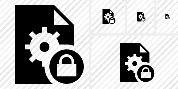 File Settings Lock Symbol