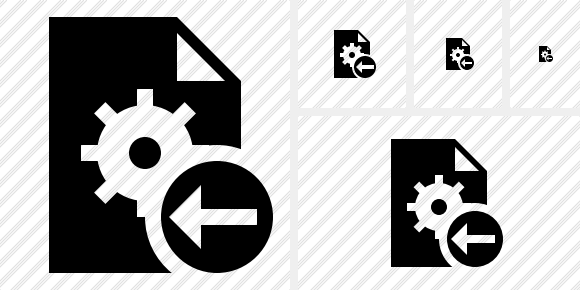 Icona File Settings Indietro Icona File Settings Indietro