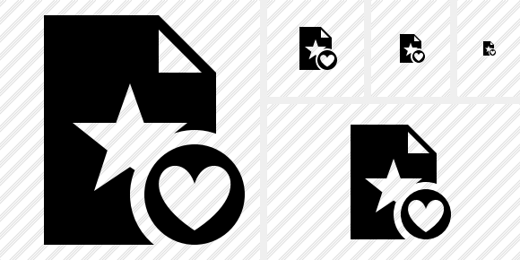 Icône File Star Favorites Icône File Star Favorites