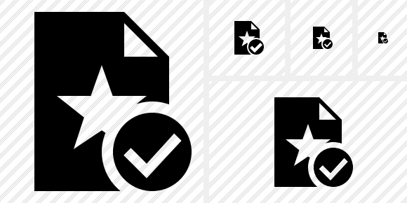 File Star Ok Symbol