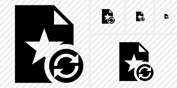 Icône File Star Refresh Icône File Star Refresh