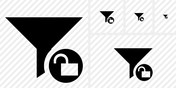 Filter Unlock Symbol