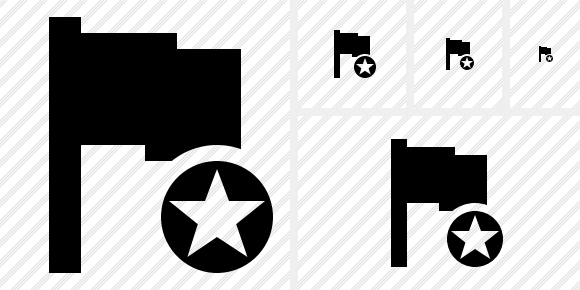 Flag Star Icon