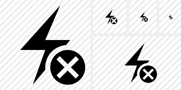 Flash Cancel Symbol