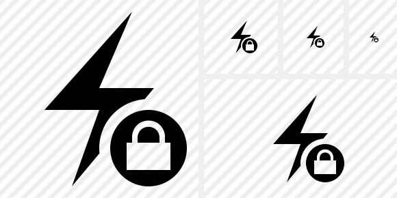 Flash Lock Symbol