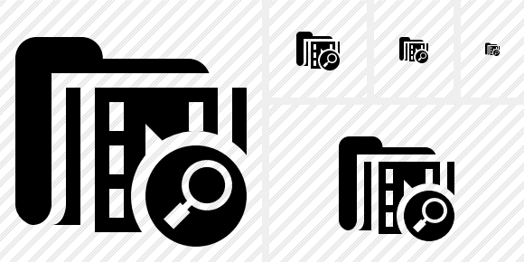 Folder Movie Search Symbol