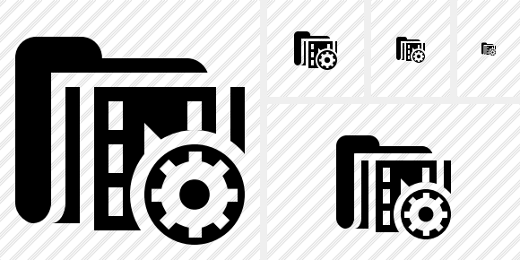 Folder Movie Settings Symbol