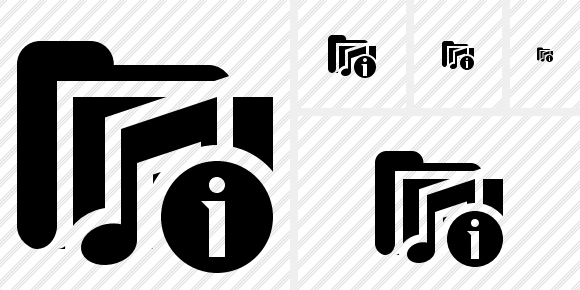 Folder Music Information Icon Folder Music Information Icon