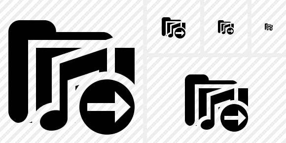 Folder Music Next Icon Folder Music Next Icon
