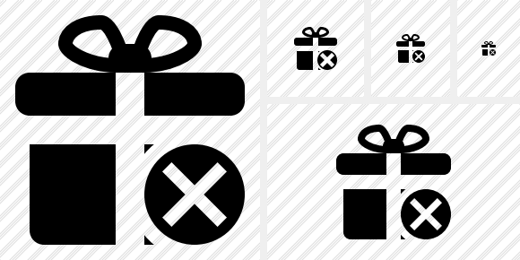 Gift Cancel Symbol