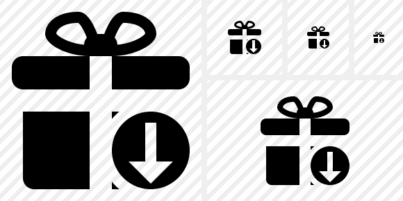 Gift Download Symbol