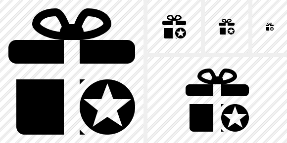 Gift Star Icon Gift Star Icon
