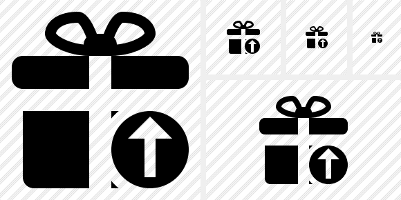 Gift Upload Icon Gift Upload Icon
