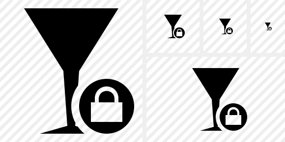 Glass Lock Symbol