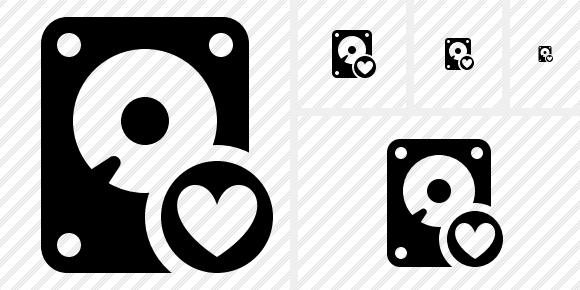 Hard Drive Favorites Symbol